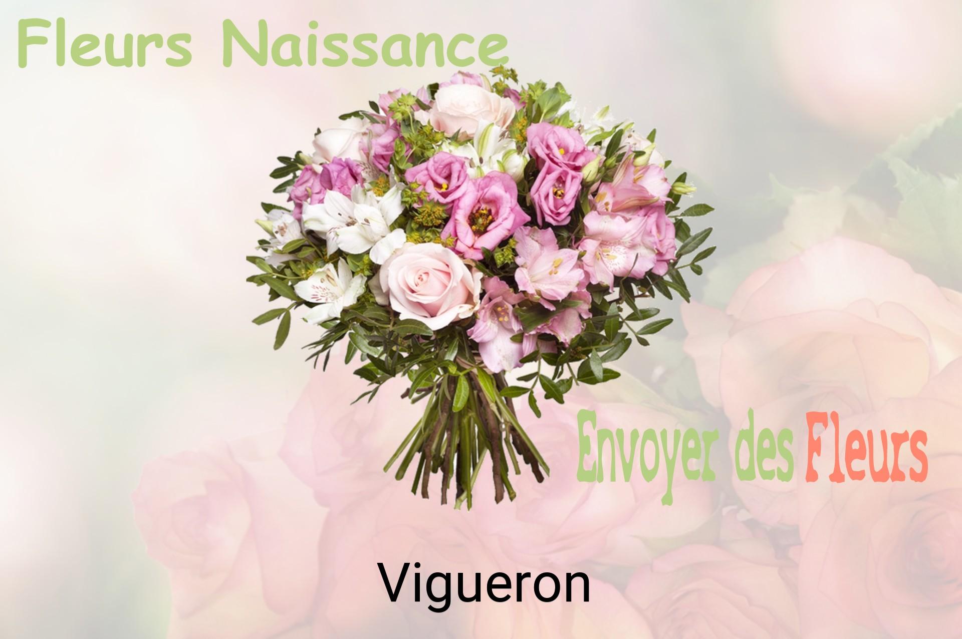 Bouquet de fleurs de naissance livré à Vigueron